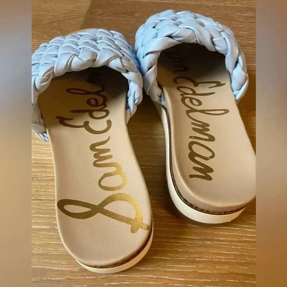 Sam Edelman Women's Ainslie Braided Platform Slide Sandal Size 8 Blue - Picture 6 of 9